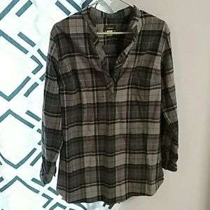 Cabelas Flannel Tunic sz M